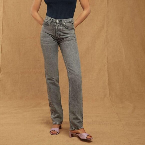 Rouje Per Montmartre Jeans in Noir Vintage Wash size 28 NWT - Picture 1 of 14